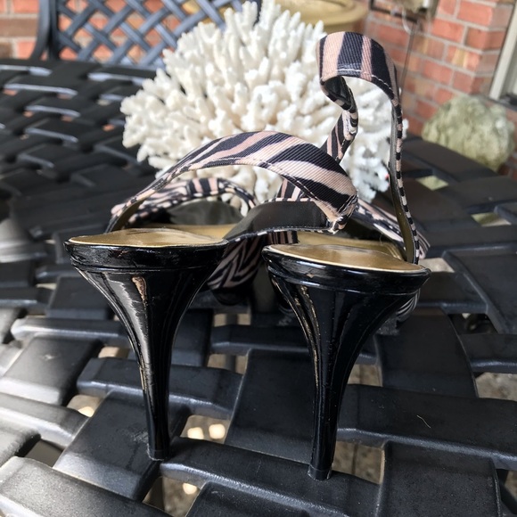 Unisa zebra striped sling back heels - Picture 5 of 6